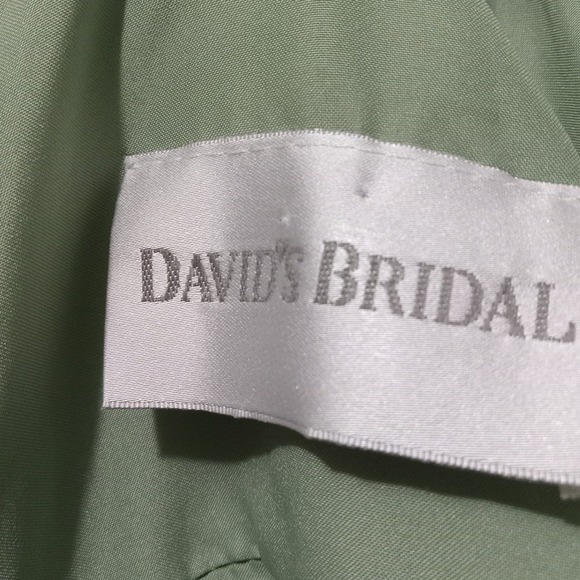 Vintage Style Side Split Sage Sz.2 Maxi Dress Sleeveless Evening Gown USA Made - Picture 4 of 8